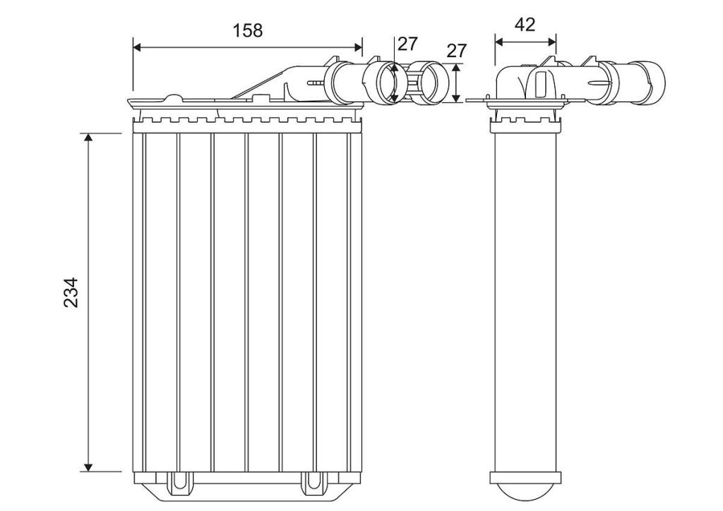 Radiateur de chauffage VALEO ref. 812005